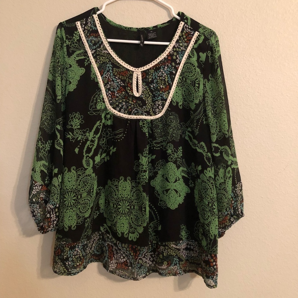 Boho Chic Blouse Sz. XL